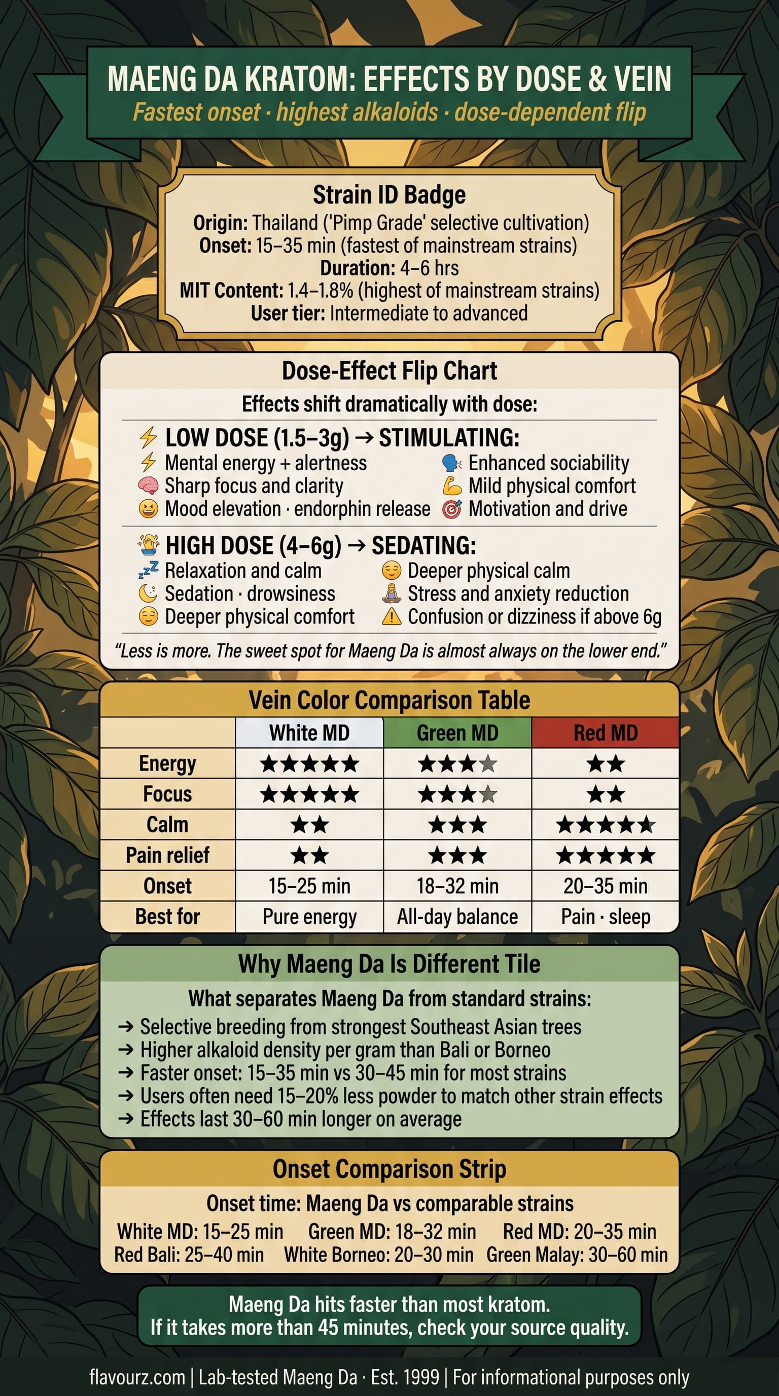 infographic for What Are the Effects of Maeng Da Kratom